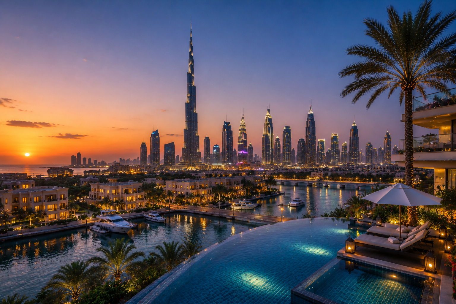 Dubai Burj Khalifa skyline